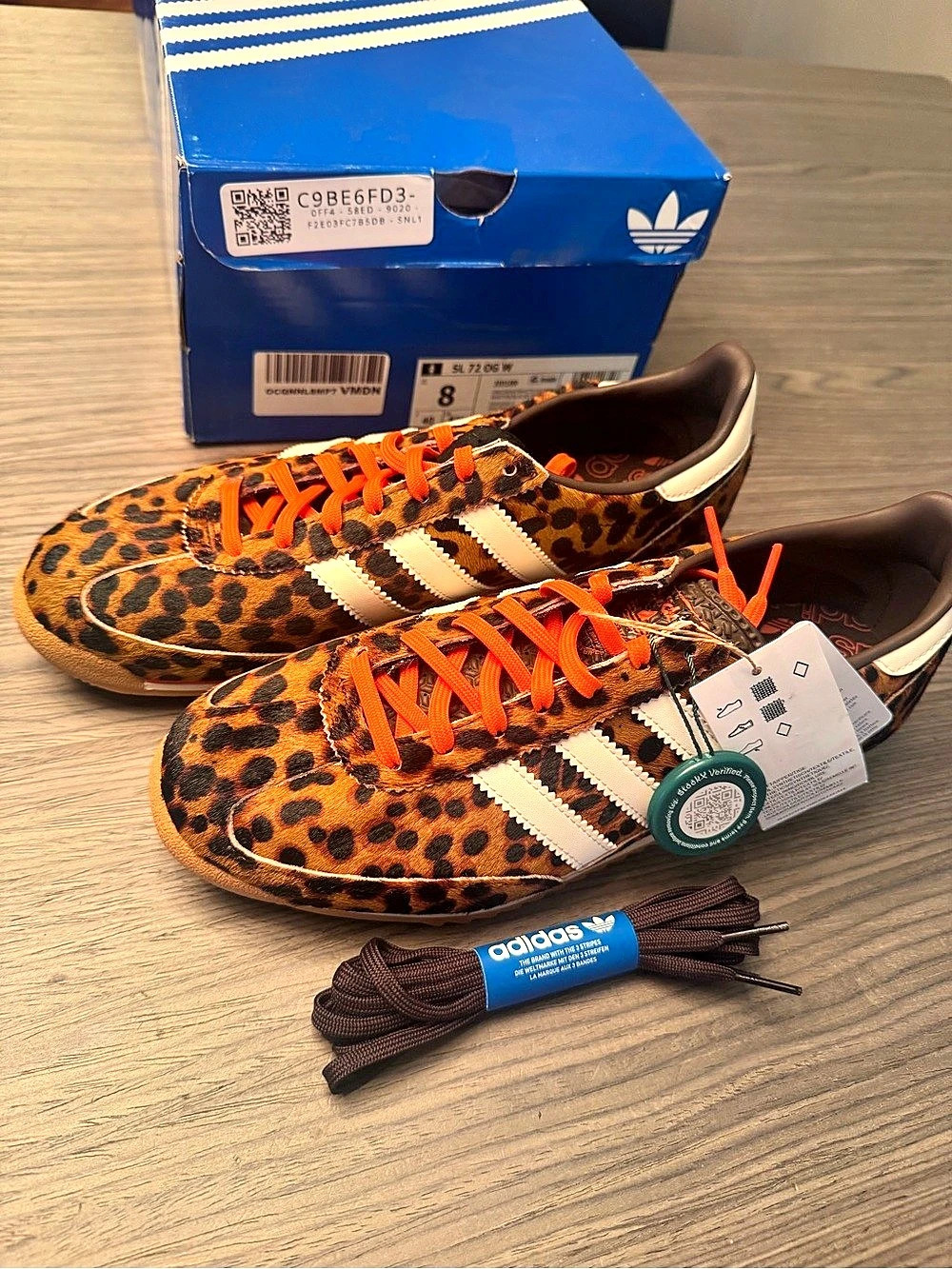 adidas Samba OG Leopard Print Sneakers US 8 NWT
